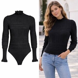 🖤 NWT! Free People Knit Bodysuit